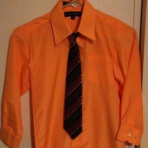 Boys button down and tie